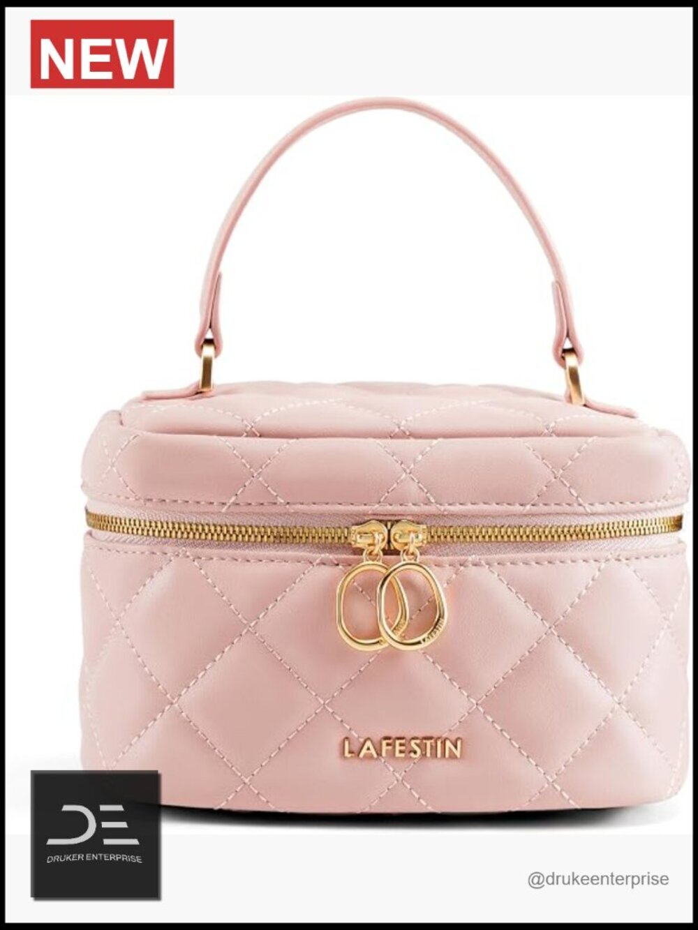 Quilted Genuine Leather Crossbody Bag, Small Crossbody Purse